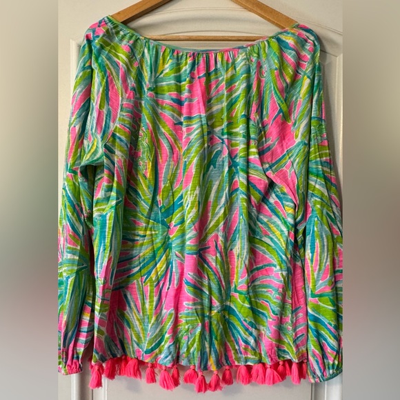 Lilly Pulitzer Tasseled Linzy Blouse - Picture 6 of 6